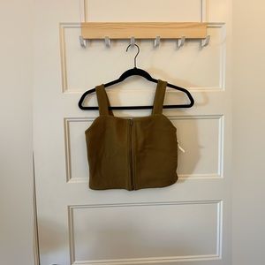 Green american eagle tank top